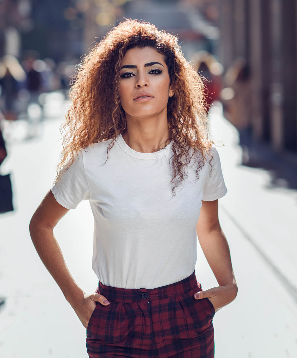 Surrey feminizing surgery model with brown hair
