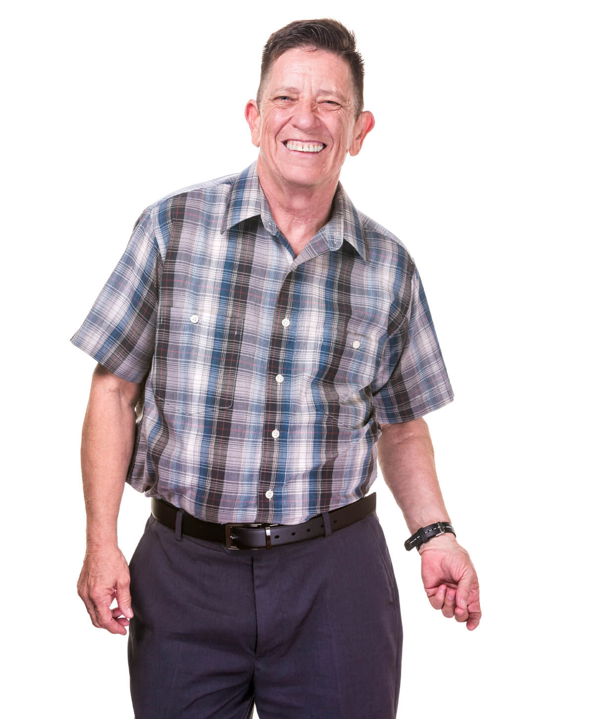 Surrey masculinizing surgery model with brown hair